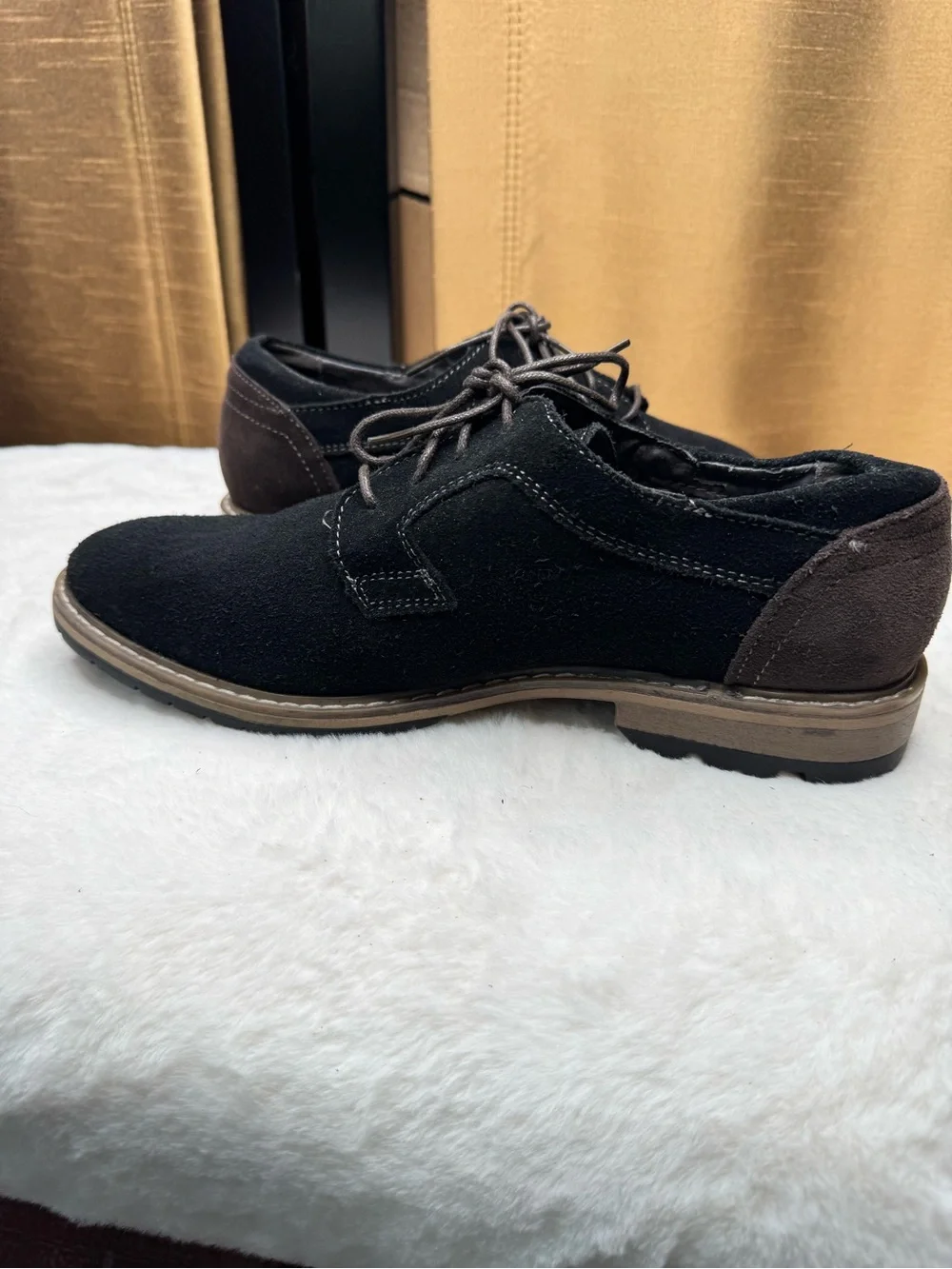 AM Shoe Company Black Suede Derby Casual Shoes Men’s EU 40 US 7